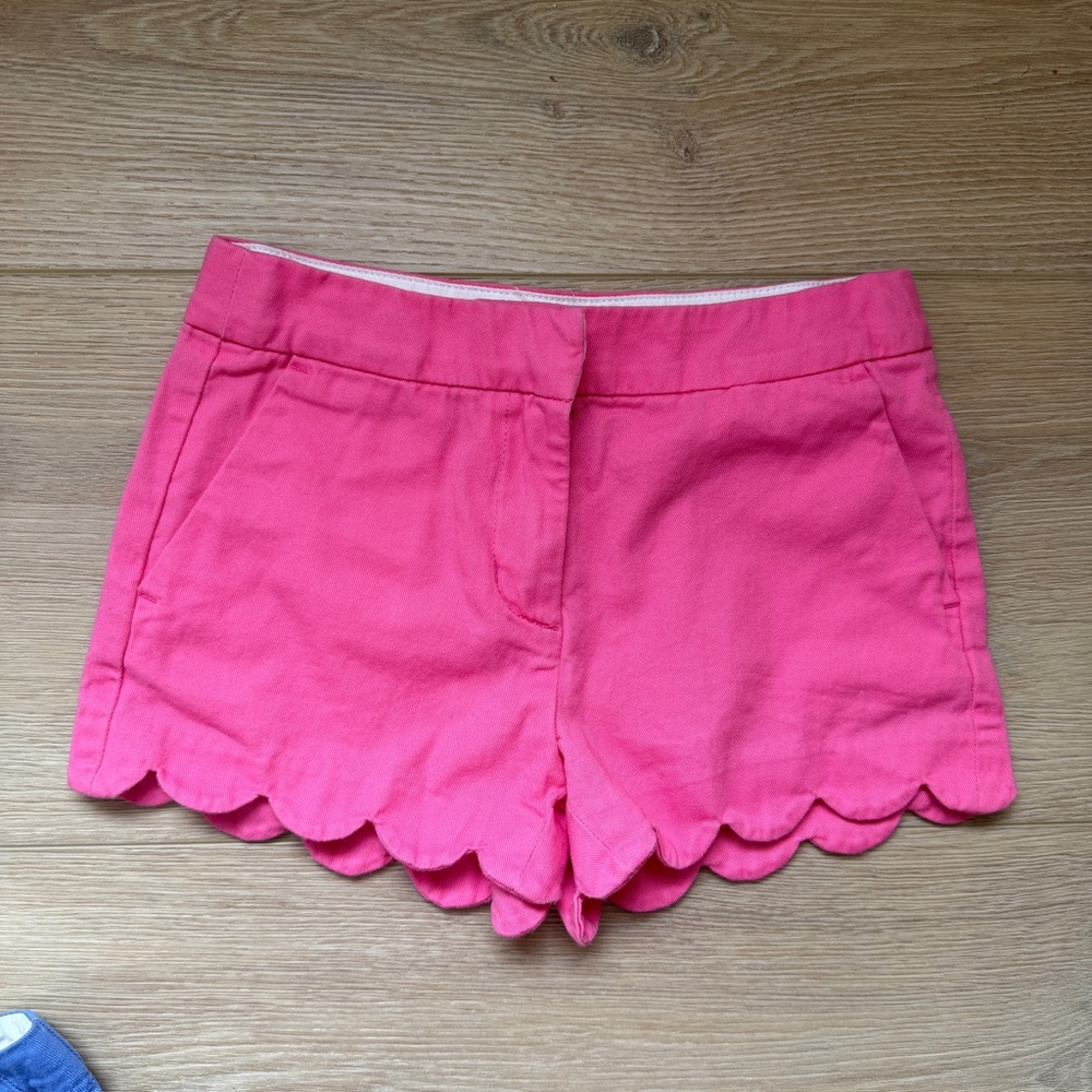 Crewcuts Pink Scalloped Hem Shorts